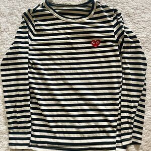 Comme des Garçons PLAY Striped Tee
